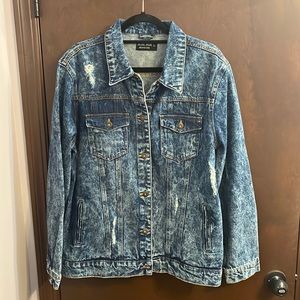 Blue Age Distressed Denim Jacket